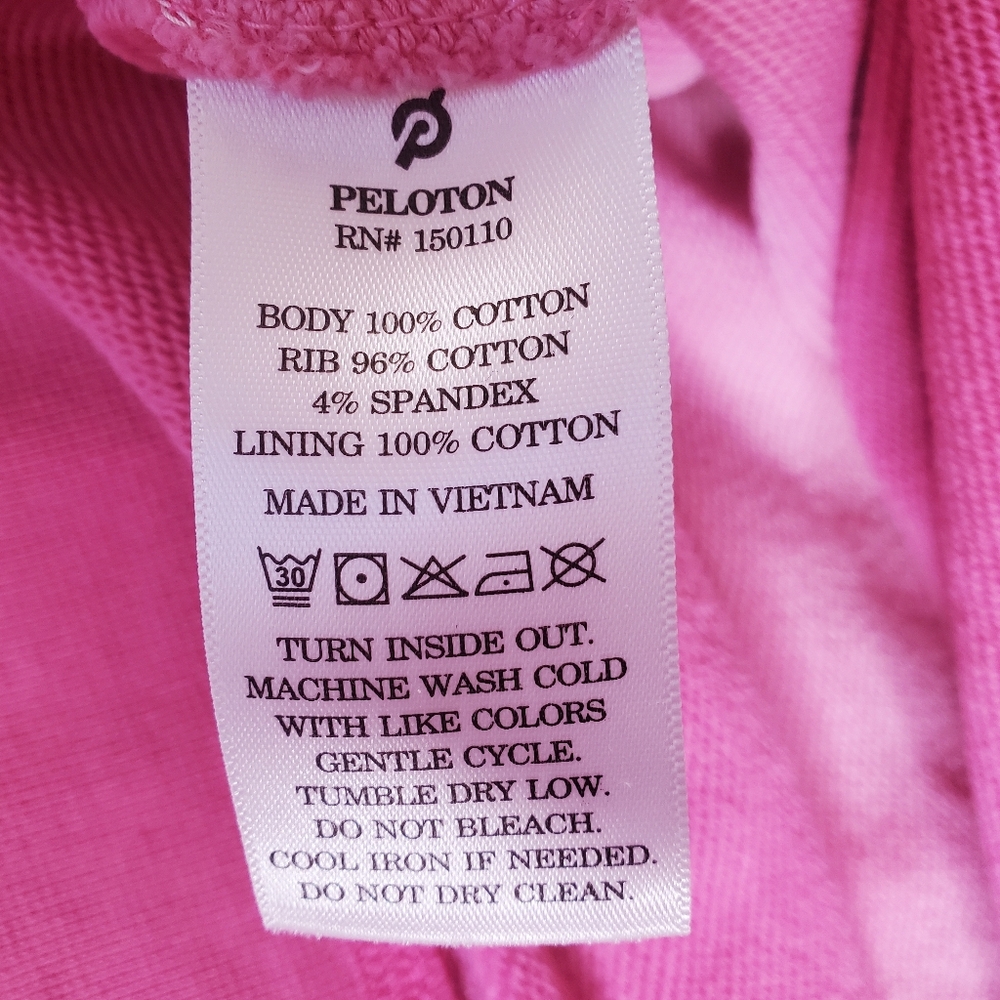 Peloton Ombre Half Zip Large Pink Pullover Sweatshirt #224 - Picture 5 of 7
